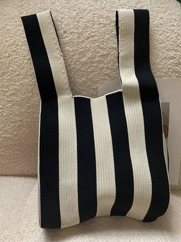 
                  
                    Contrast Stripes XL Knitted Tote
                  
                