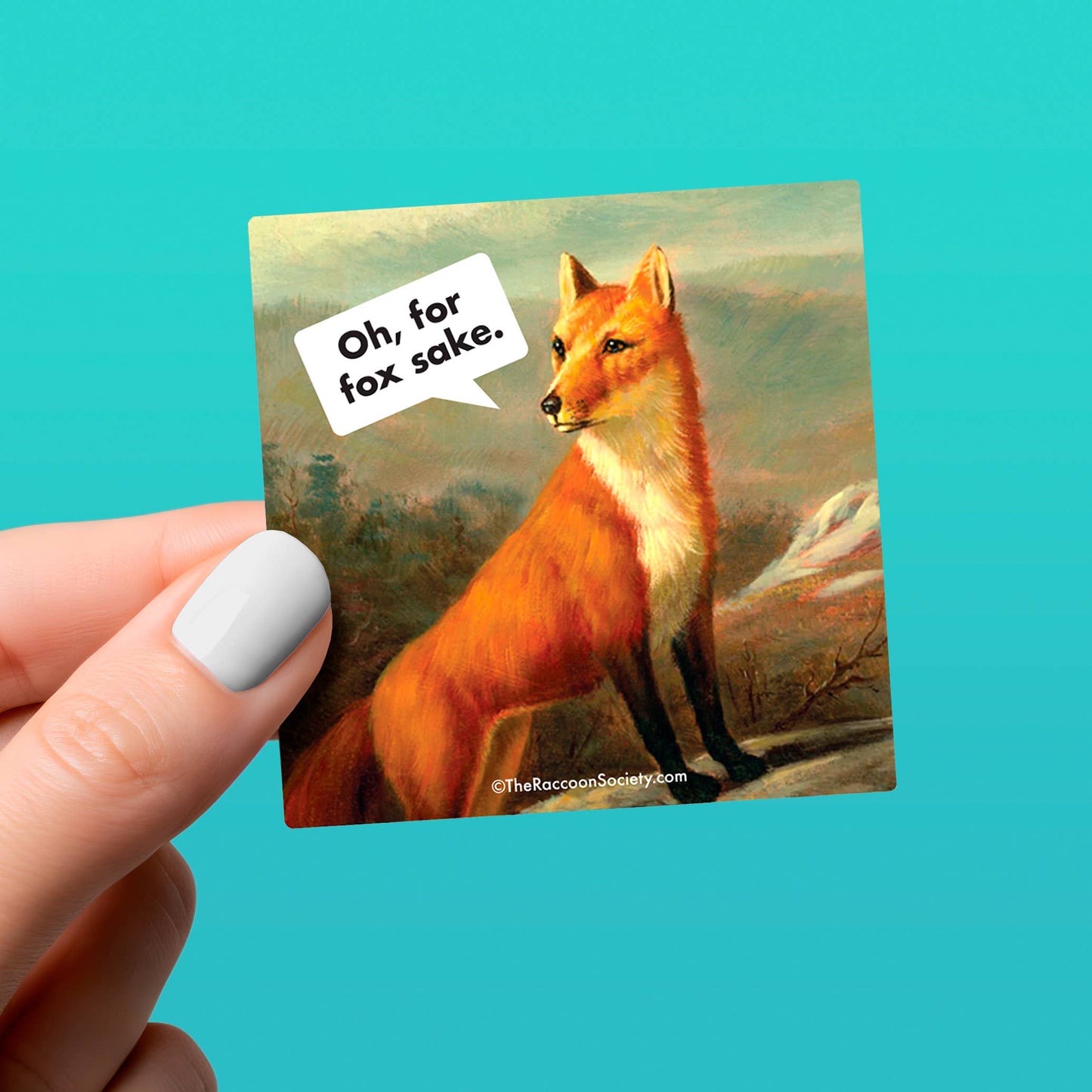 
                  
                    For Fox Sake Sticker
                  
                