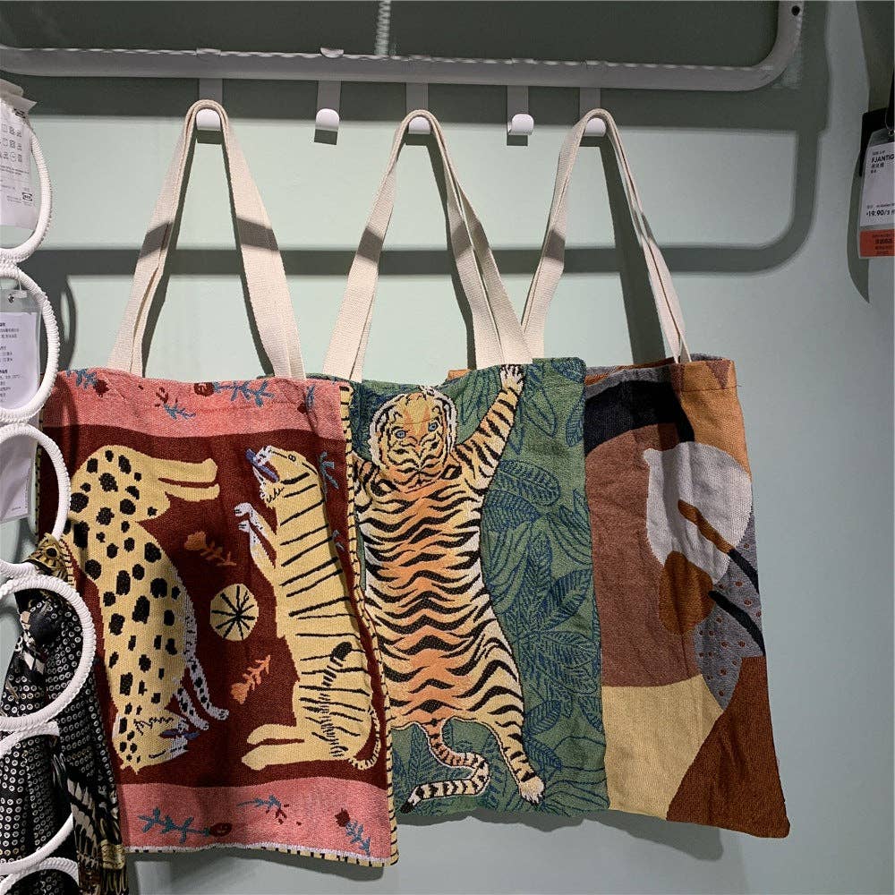 Wild Cats Shoulder Book Tote