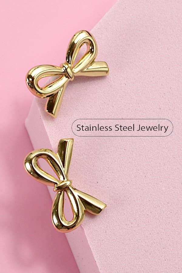 
                  
                    Gold Bow Studs
                  
                