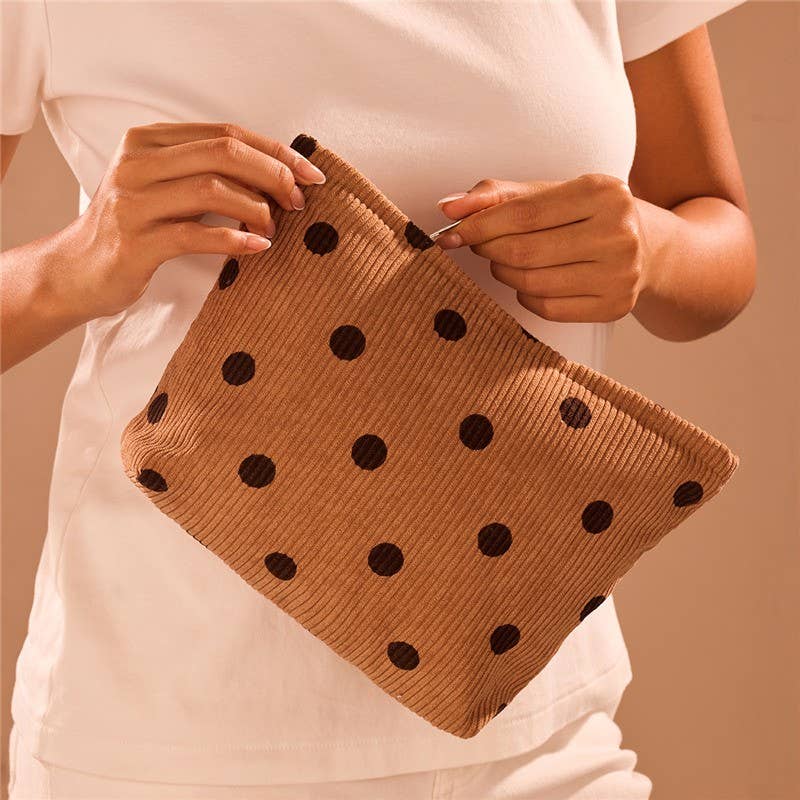
                  
                    Polka Dot Corduroy Zip Pouch
                  
                