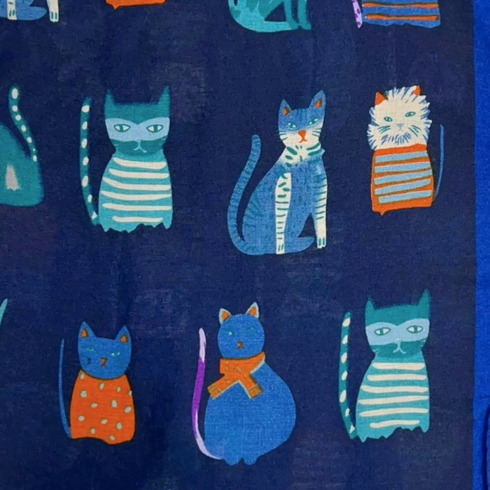 
                  
                    Cat Characters Cotton Blend Scarf
                  
                