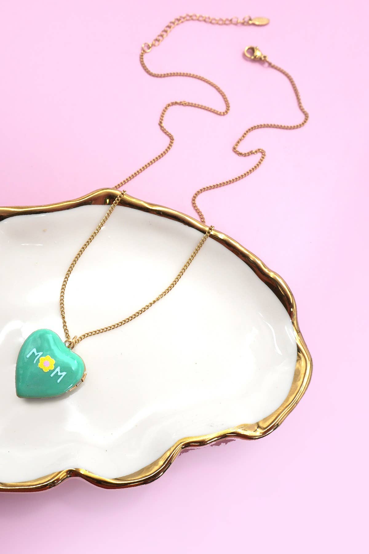 
                  
                    Painted Heart Locket
                  
                