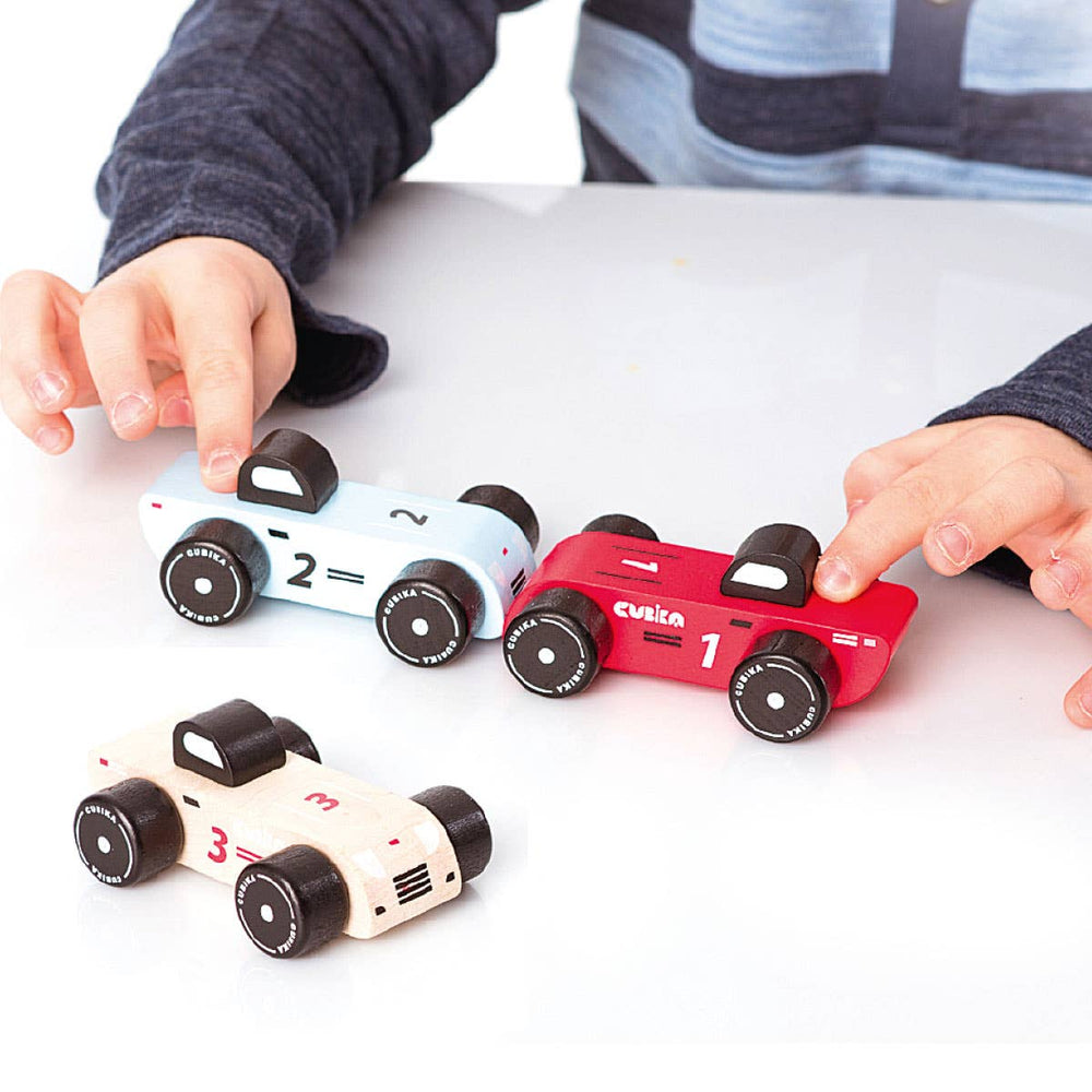 
                  
                    Wooden Racing Cars Set by Cubika
                  
                
