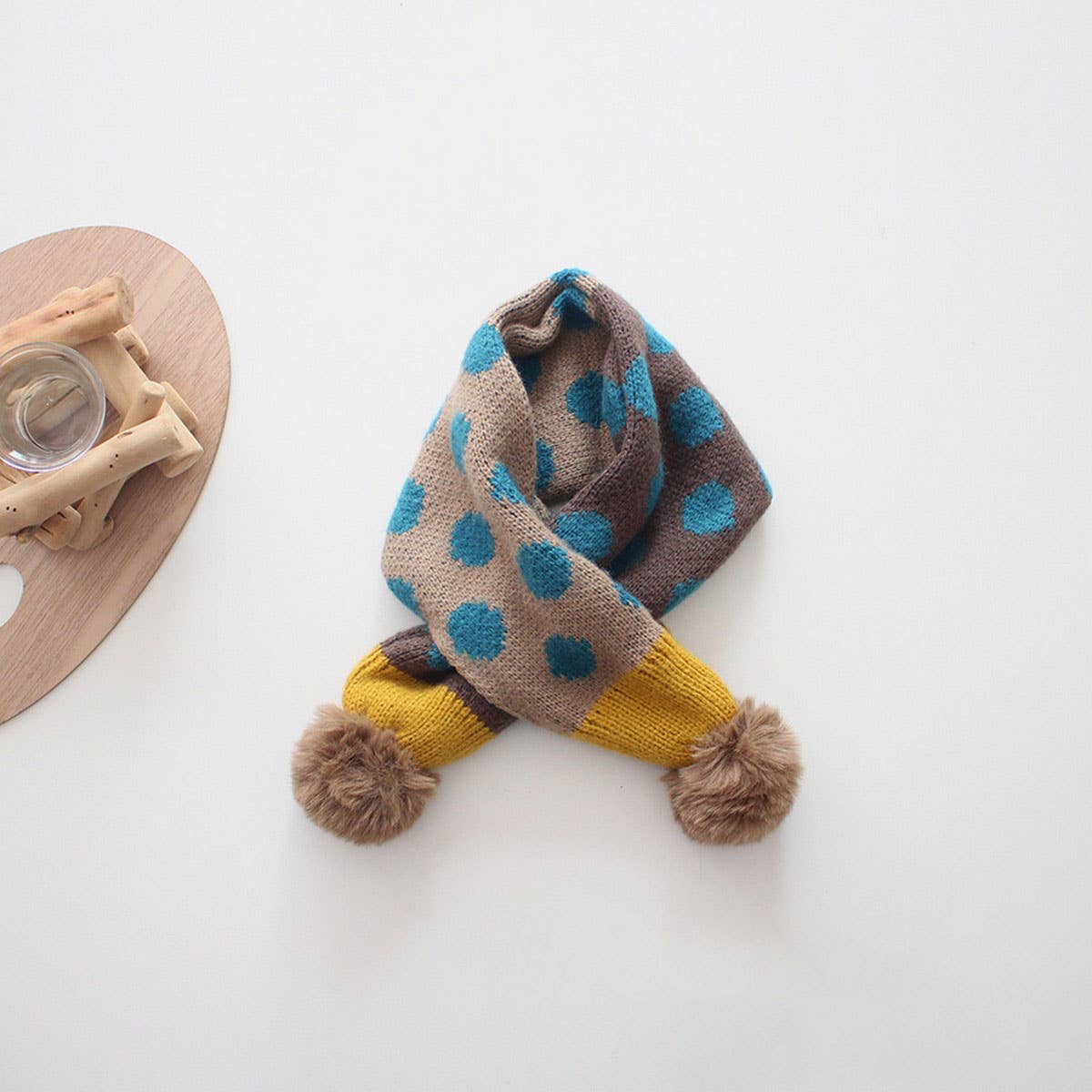 
                  
                    Pompom Polka Dots Kids Knitted Neck Scarf
                  
                