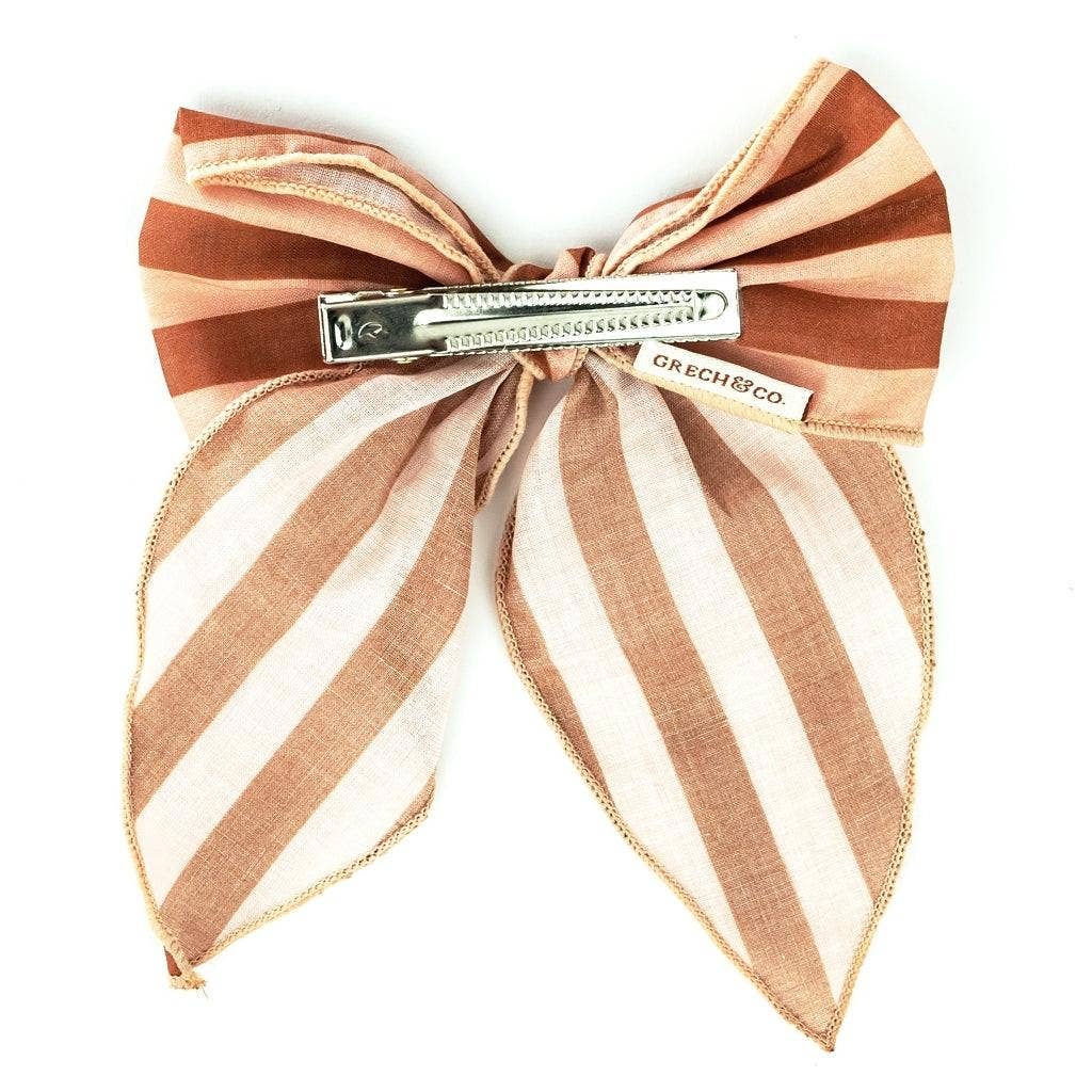 
                  
                    Fable Bow | Large Size - Stripes Sunset + Tierra
                  
                