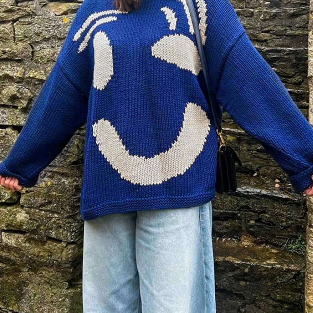 
                  
                    Give A Wink Knit Sweater
                  
                