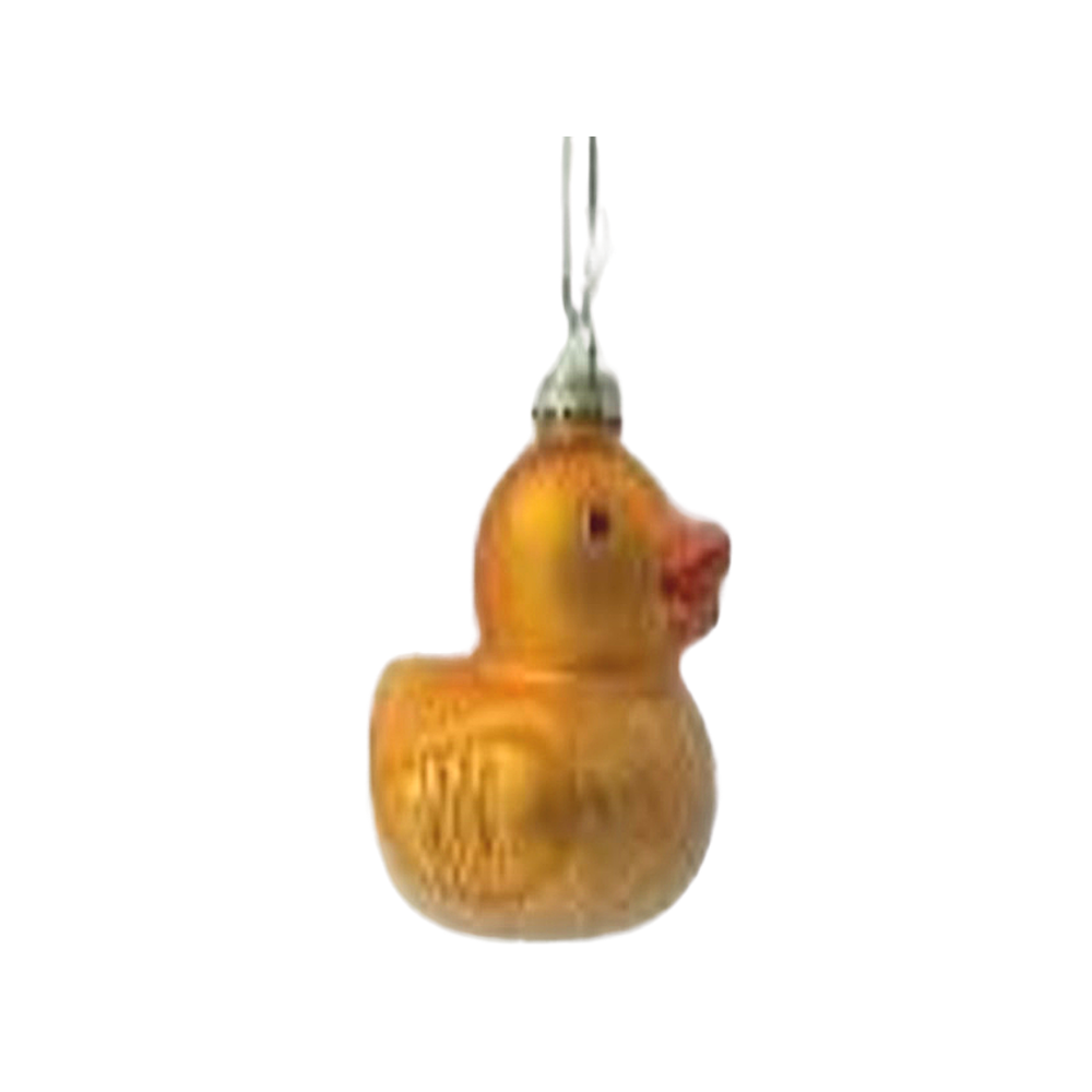 Rubber Ducky Glass Ornament