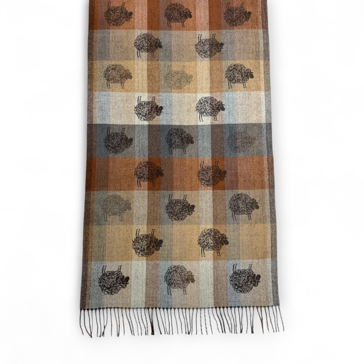 
                  
                    Sheep Reversible Wool Blend Winter Scarf
                  
                