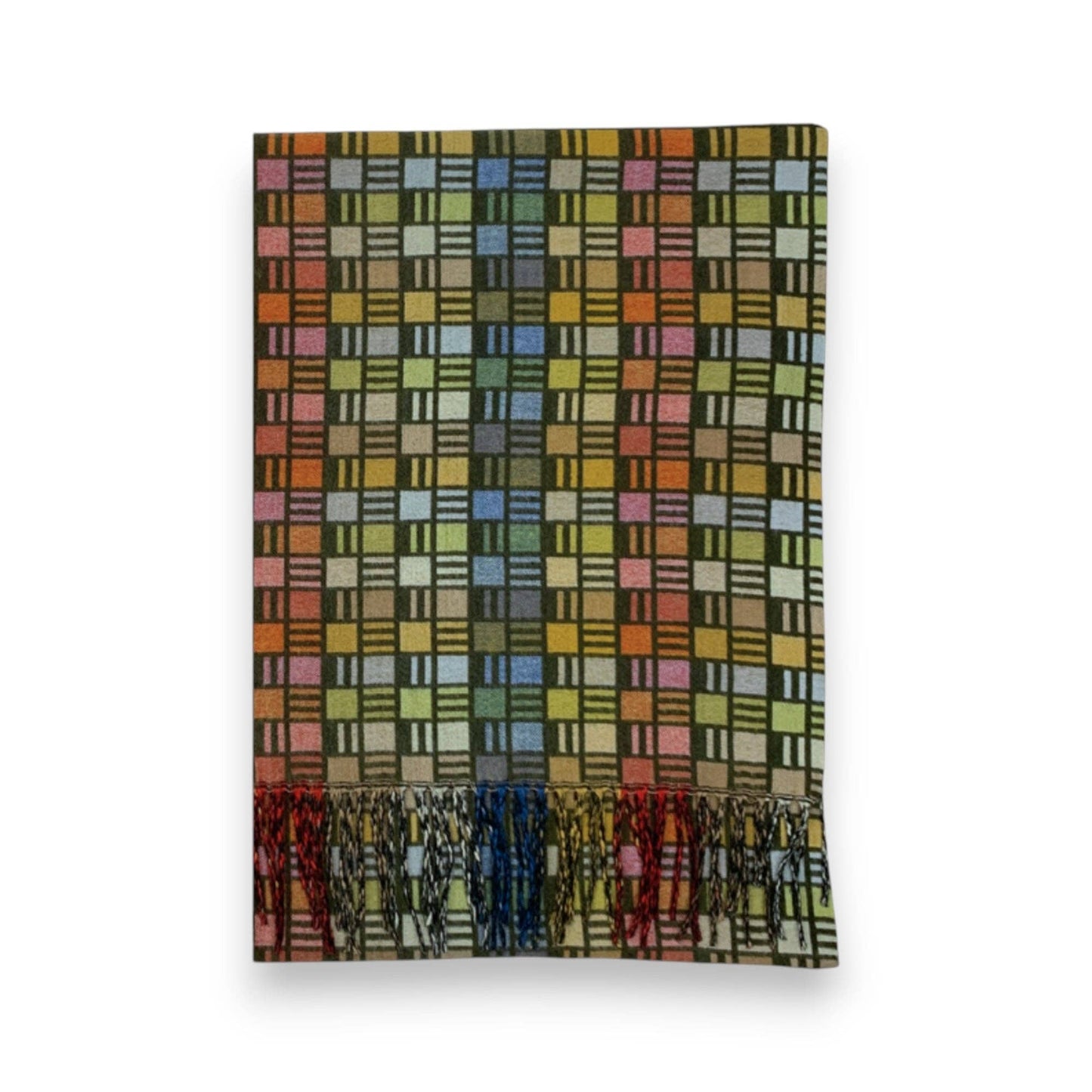 
                  
                    Cube Pattern Cashmere Blend Winter Scarf
                  
                