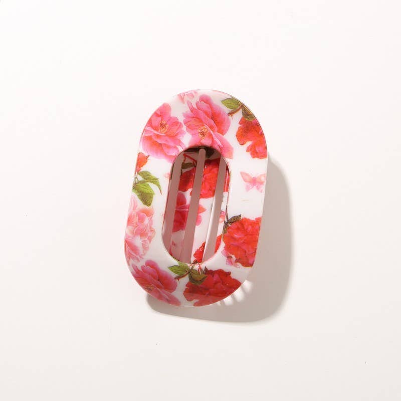 
                  
                    Printed Lay Flat Oval Hair Claws
                  
                