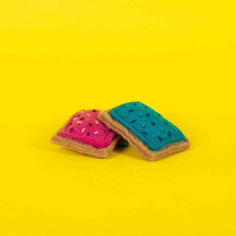 Wool Pop Tart Catnip Toy