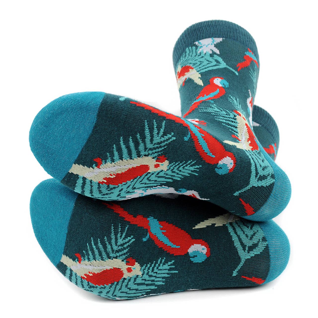 
                  
                    Men's Novelty Socks: Tropical Birds
                  
                