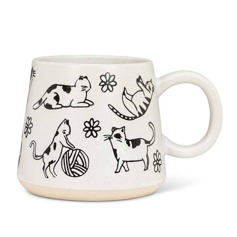 Oversized Mug with Cats: 17oz