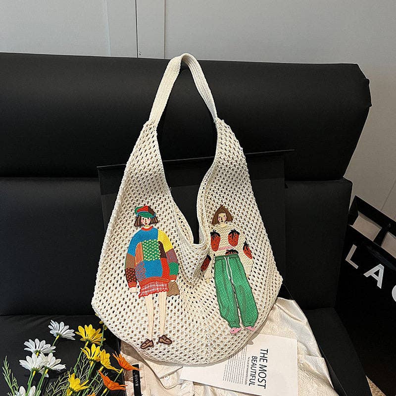 
                  
                    Off to the Market: Knit Shoulder Tote
                  
                