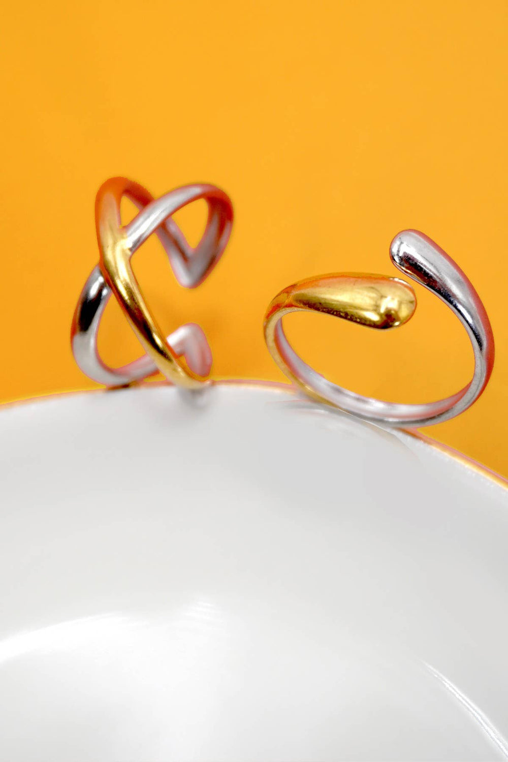 Two Tone Adjustable Rings