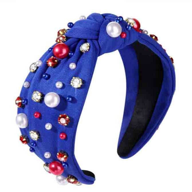 
                  
                    Pearl Studded Top Knot Headband
                  
                