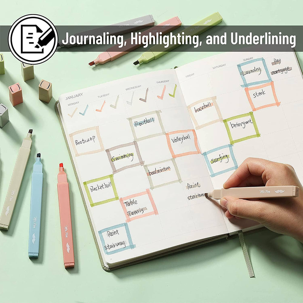 
                  
                    Soft Tone Chisel Tip Highlighters: Set of 8
                  
                