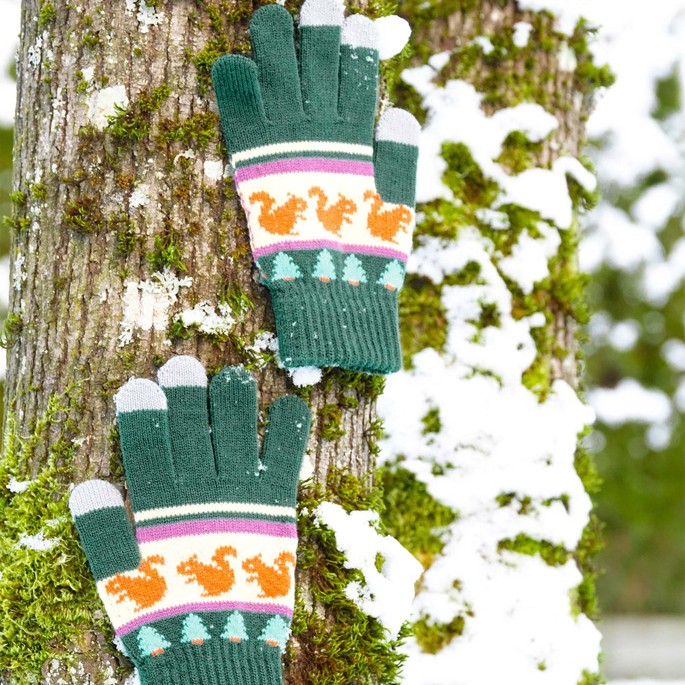 
                  
                    Forest Squirrel Knit Touchscreen Gloves
                  
                