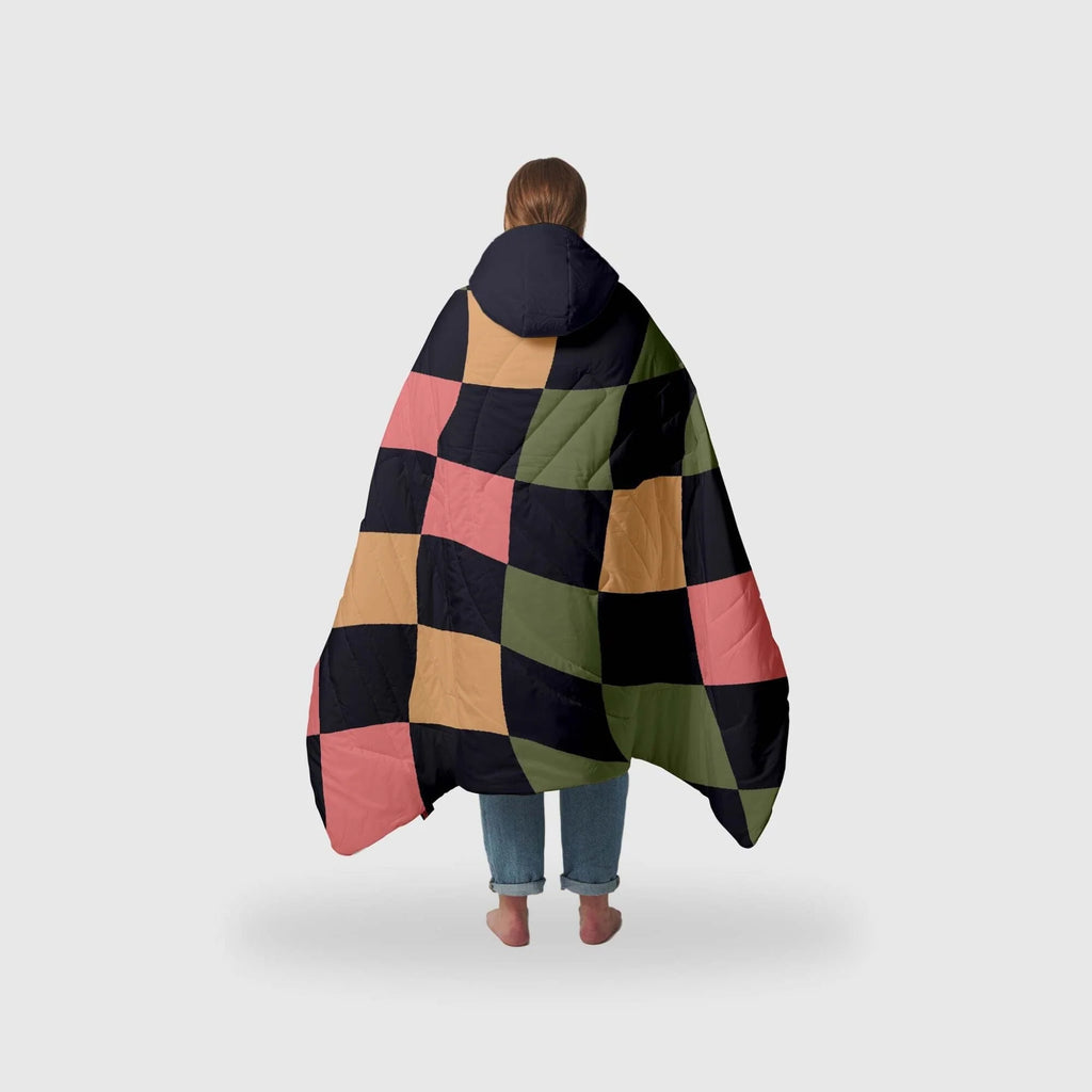 Blanket Poncho with Hood