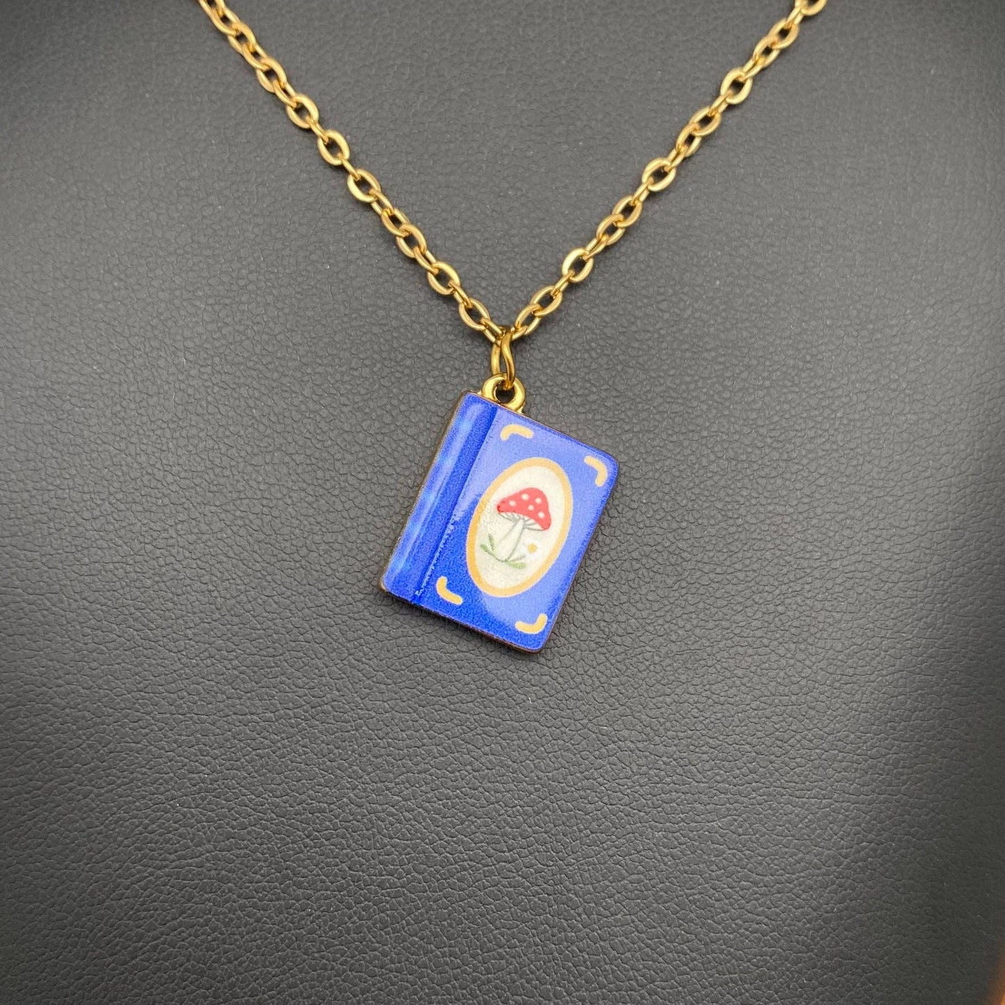 
                  
                    Enamel Book Charm Necklace
                  
                