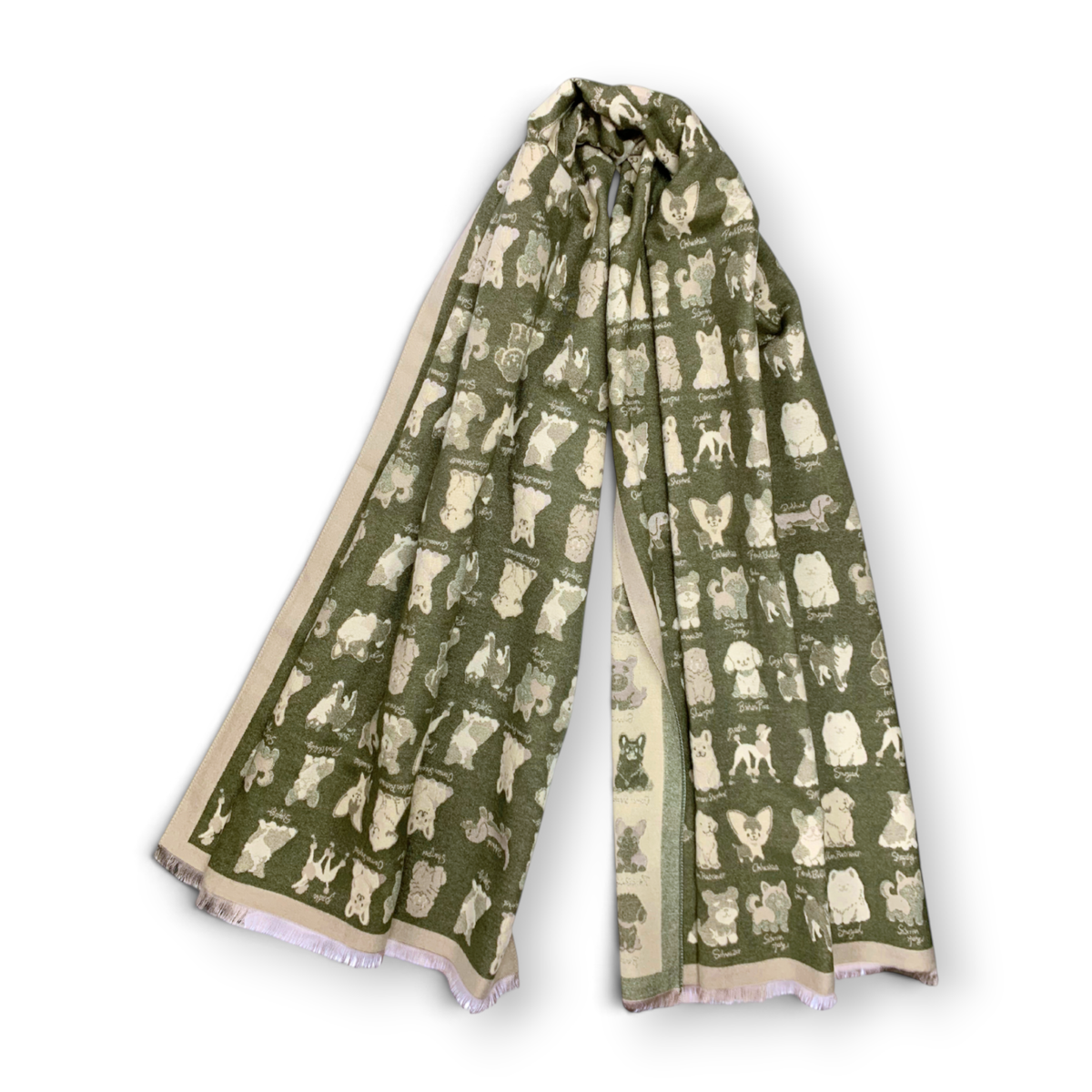 
                  
                    Dog Breeds Reversible Cashmere Blend Winter Scarf
                  
                