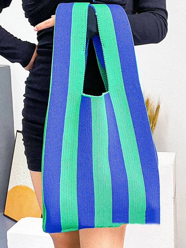 
                  
                    Contrast Stripes XL Knitted Tote
                  
                