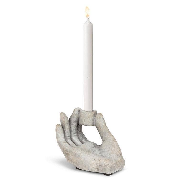 
                  
                    Cement Hand Taper Holder: -4"H
                  
                