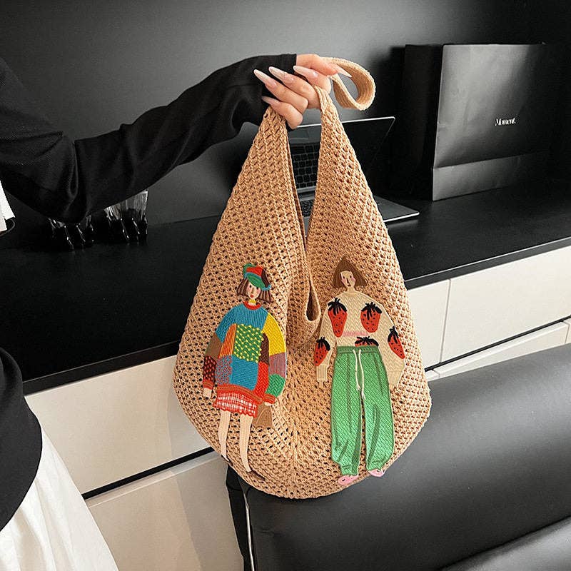 
                  
                    Off to the Market: Knit Shoulder Tote
                  
                
