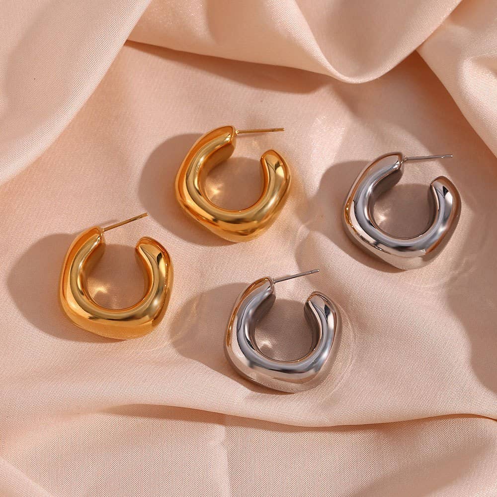
                  
                    Chunky Open Hoops
                  
                