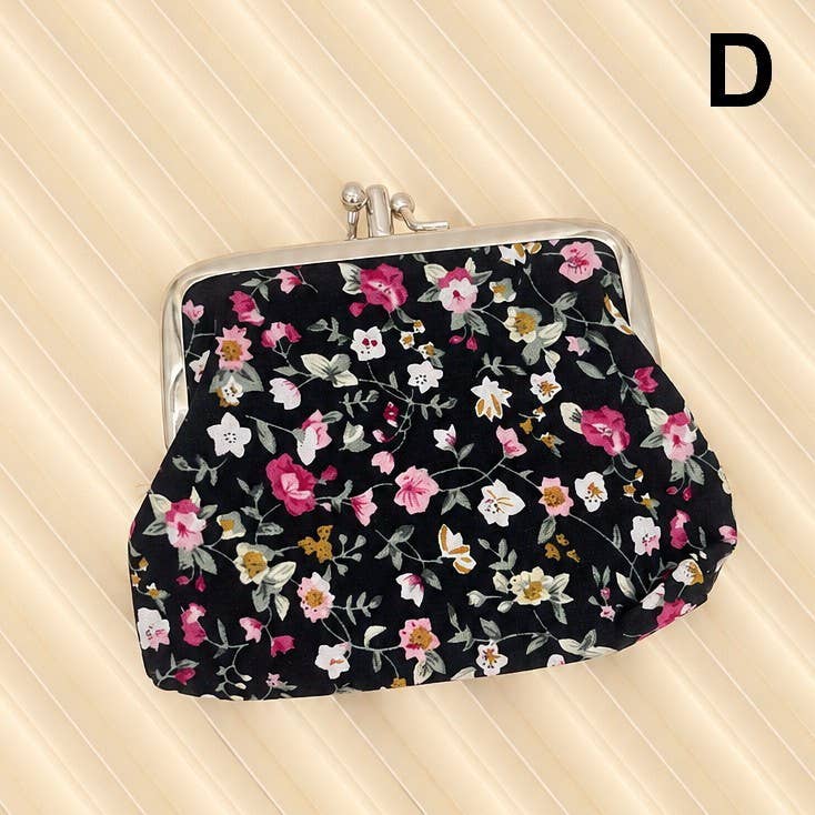 
                  
                    Floral Double-Sided Kiss Lock Pouch
                  
                