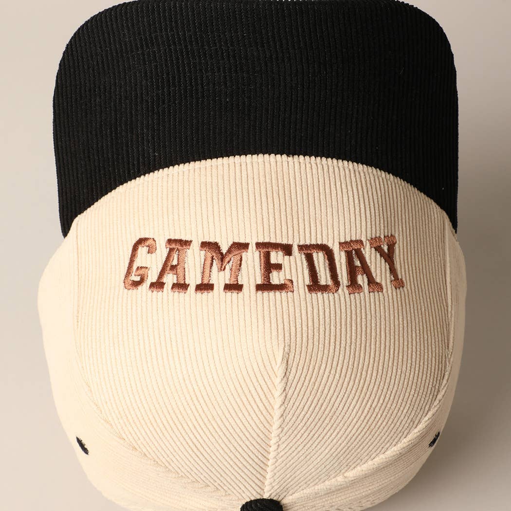 
                  
                    Upside Down "Game Day" Corduroy Cap
                  
                