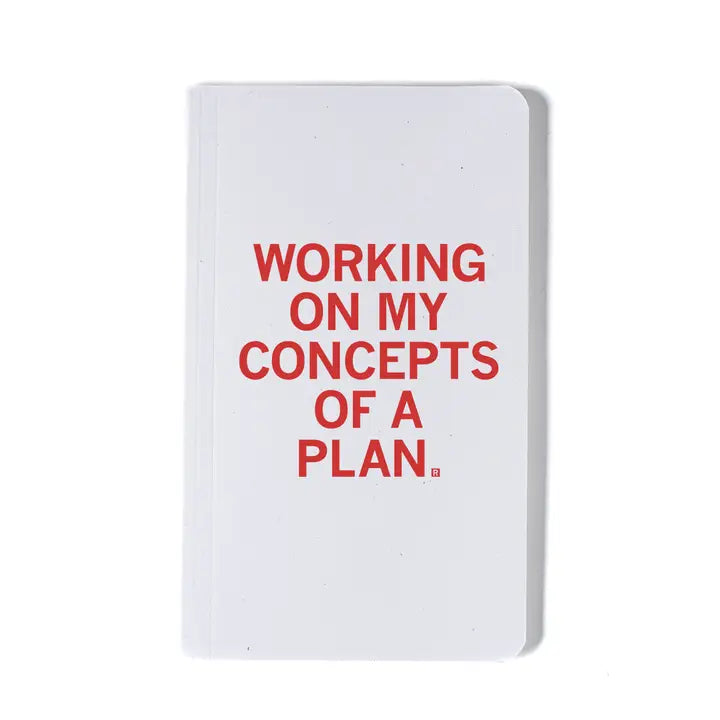 
                  
                    Working on Concepts of a Plan: Unlined Notebook
                  
                