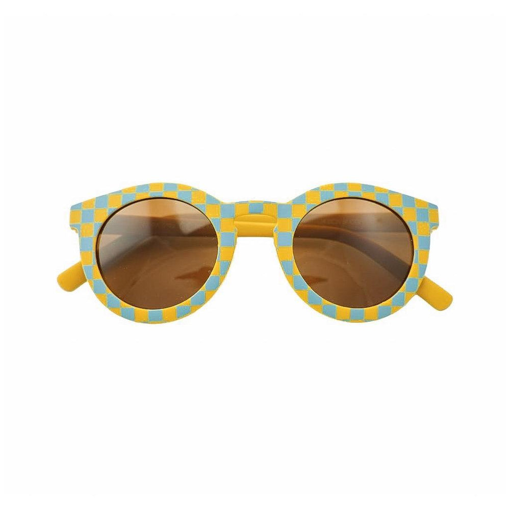 Checkered Laguna + Wheat Sunglasses