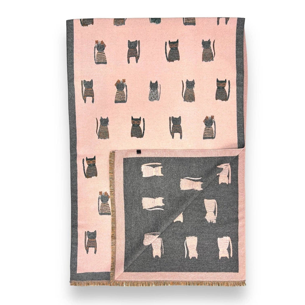 
                  
                    Cat Print Cashmere Blend Scarf
                  
                