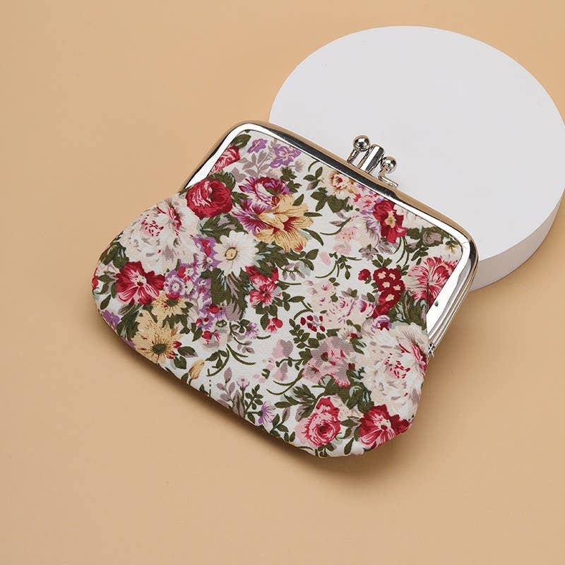 
                  
                    Floral Classic Kiss Lock Pouch
                  
                