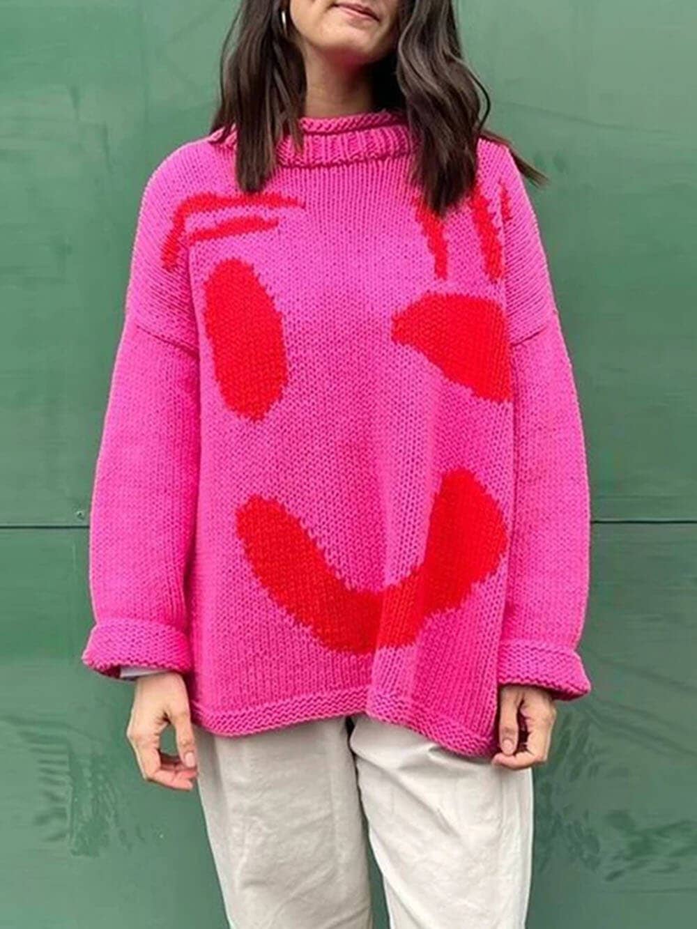 
                  
                    Give A Wink Knit Sweater
                  
                