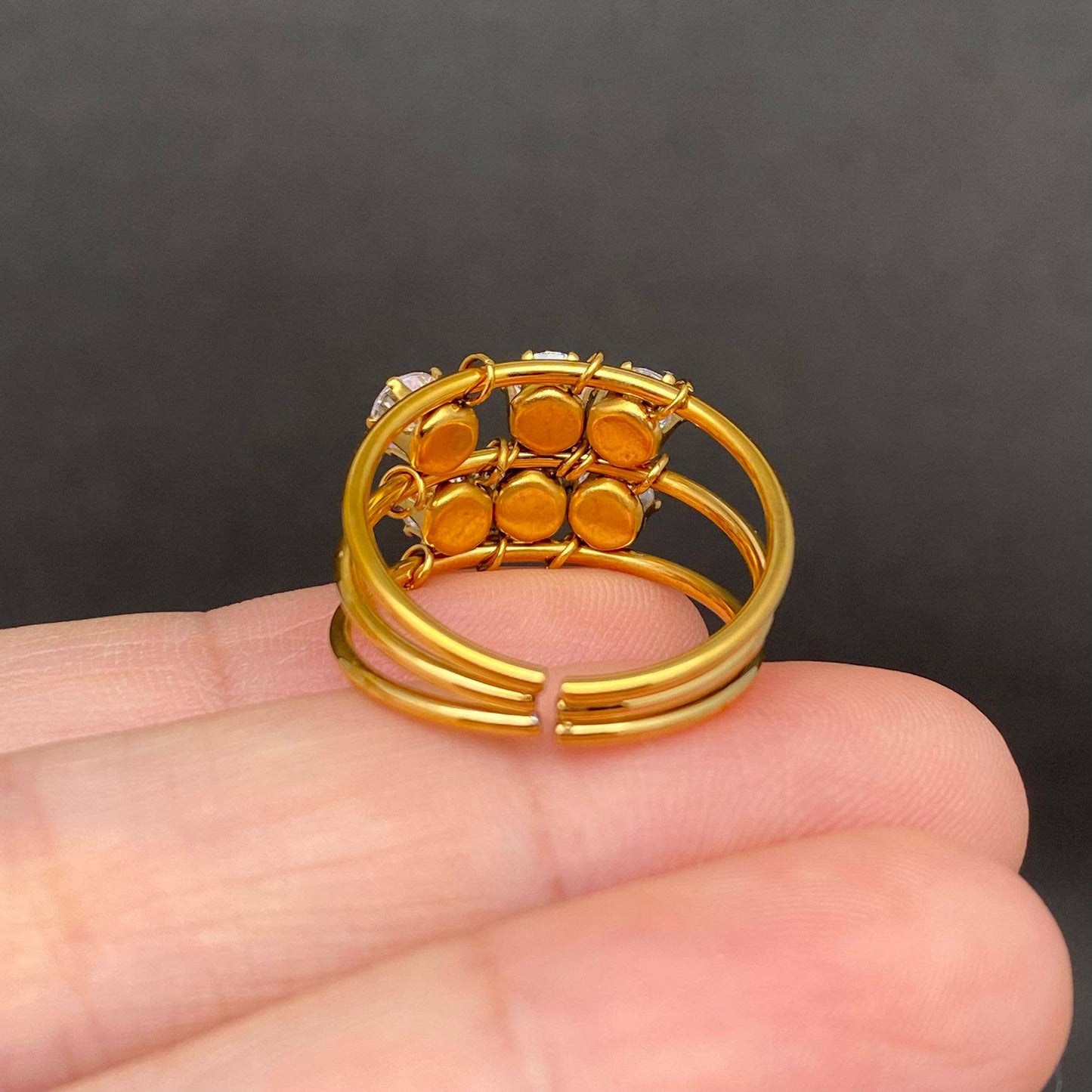 
                  
                    Bold Zircons Gold Plate Ring
                  
                