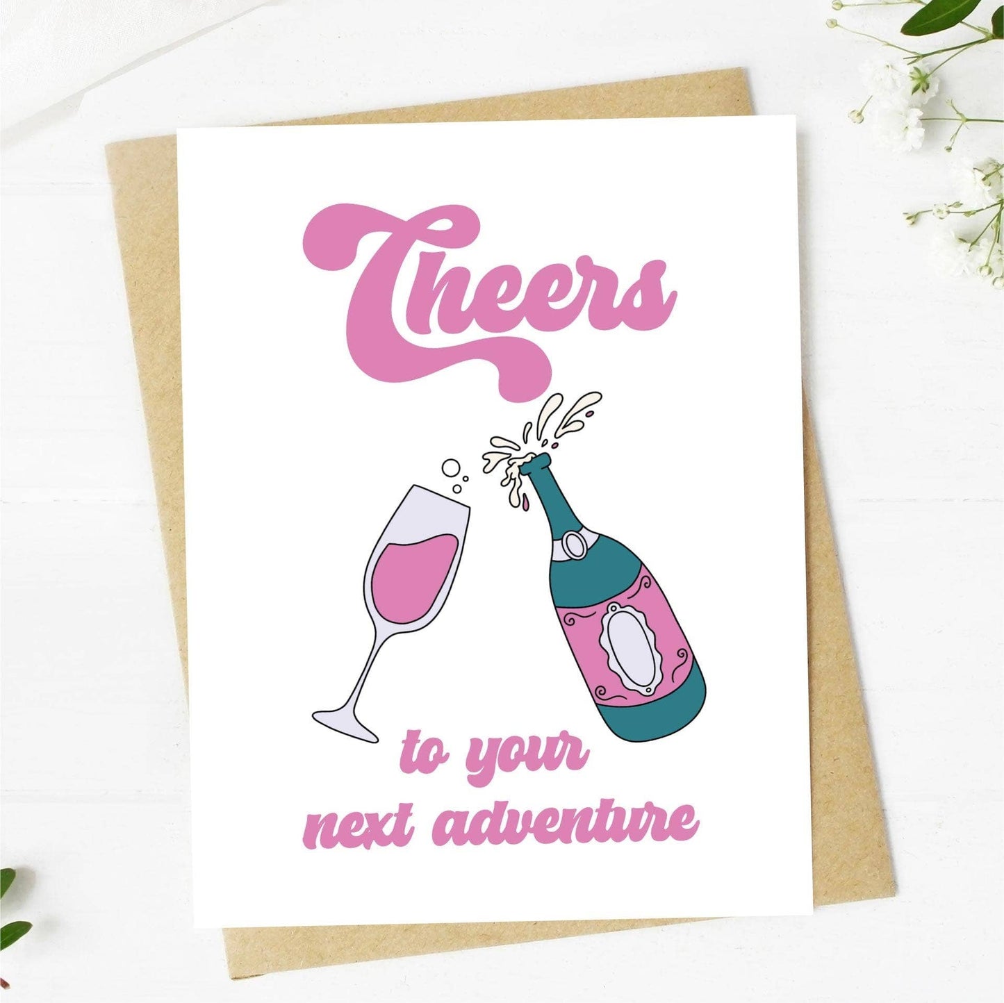 
                  
                    "Cheers To Your Next Adventure" Congrats Card
                  
                