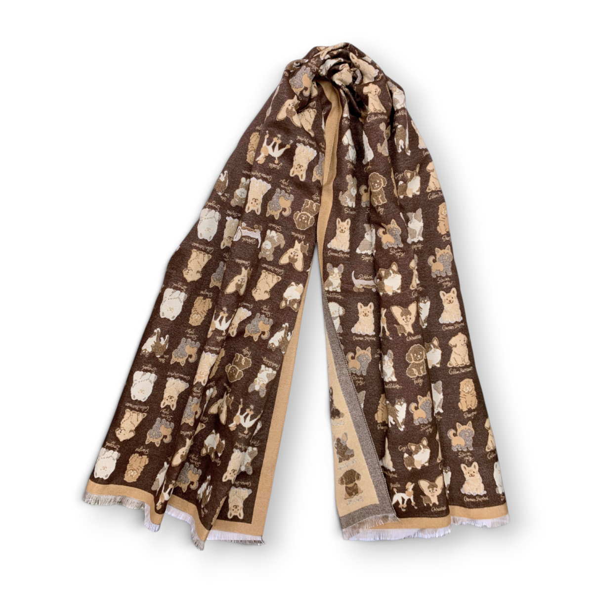 
                  
                    Dog Breeds Reversible Cashmere Blend Winter Scarf
                  
                