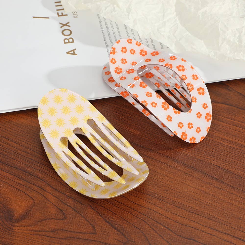 
                  
                    Jumbo Patterned Oval Hair Claw
                  
                