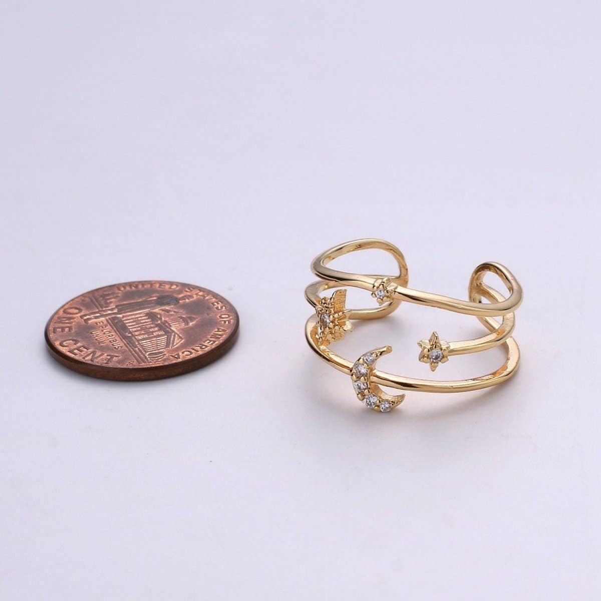 
                  
                    Moon and Stars Adjustable Ring
                  
                