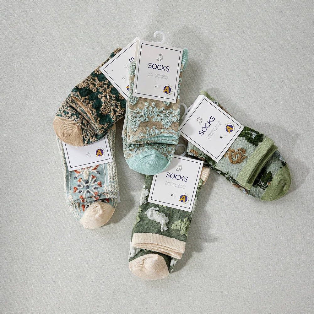 
                  
                    English Country Garden Embossed Socks
                  
                
