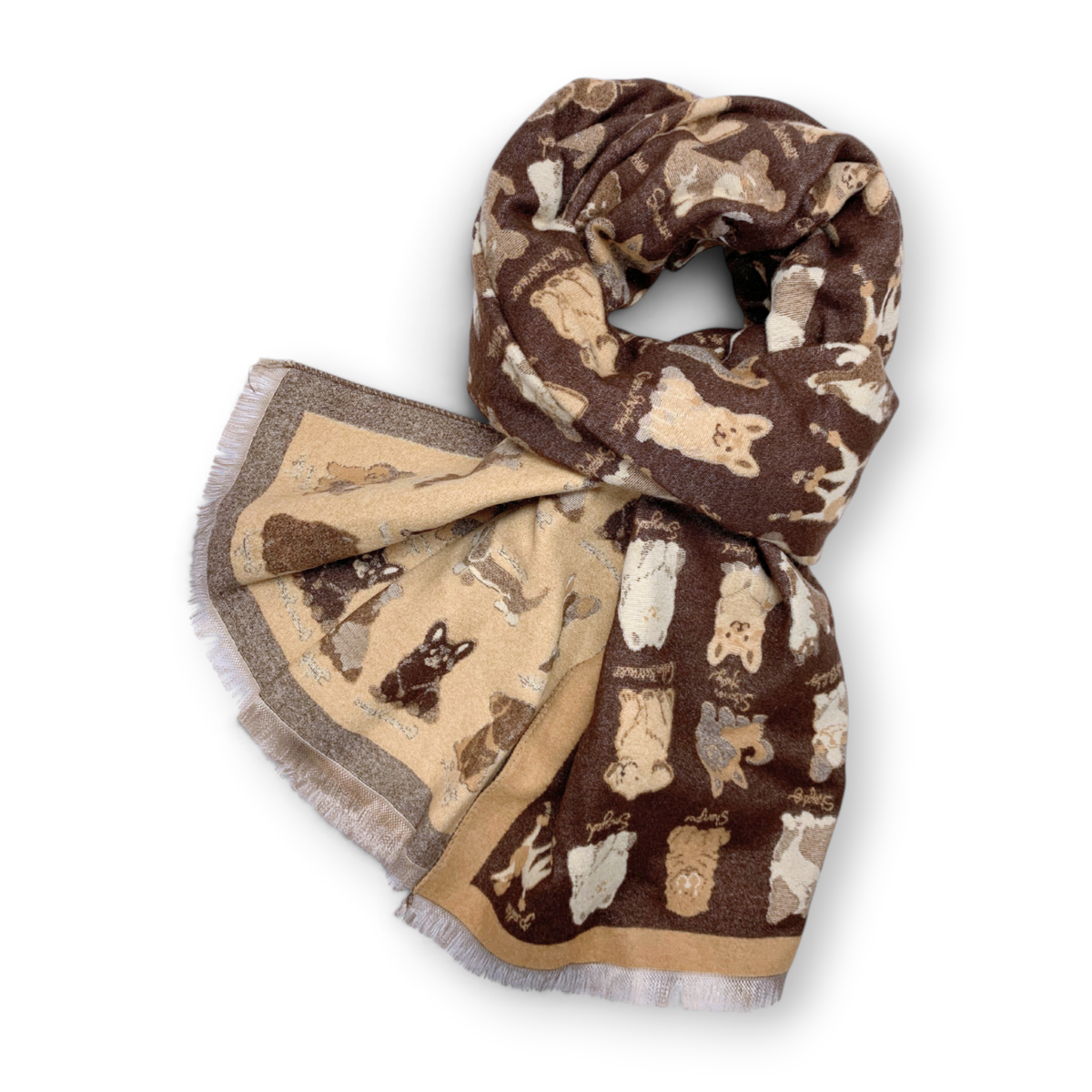 
                  
                    Dog Breeds Reversible Cashmere Blend Winter Scarf
                  
                