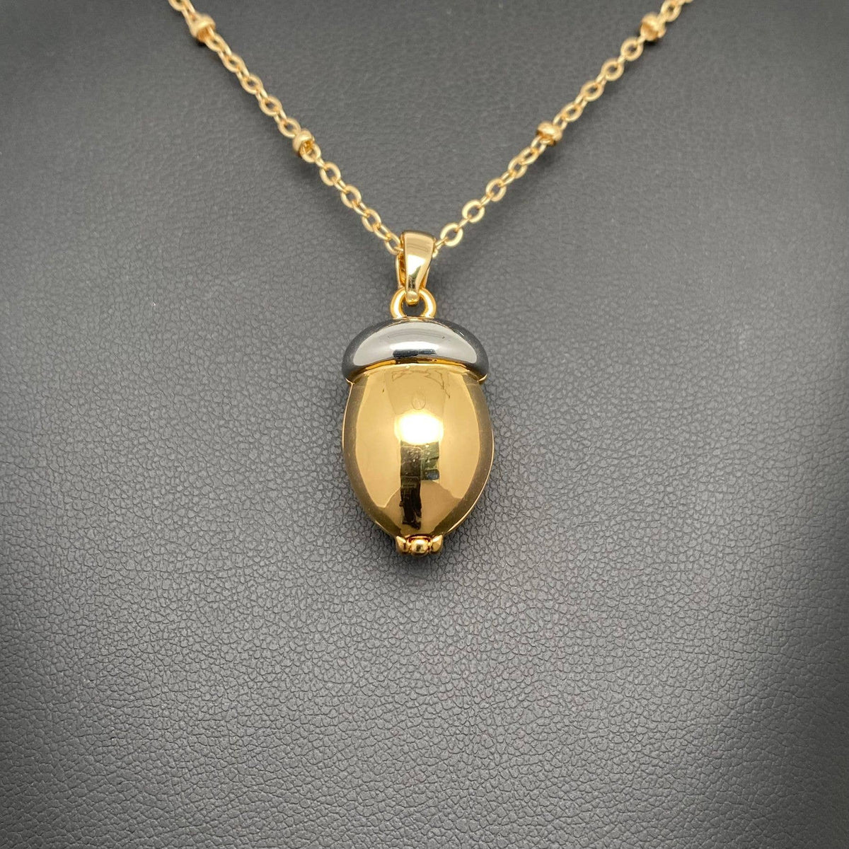 
                  
                    Hidden Squirrel Acorn Locket Charm Necklace
                  
                