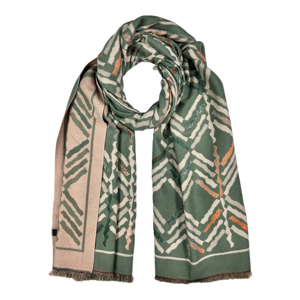 
                  
                    Zigzag Arrow Reversible Wool Blend Scarf
                  
                