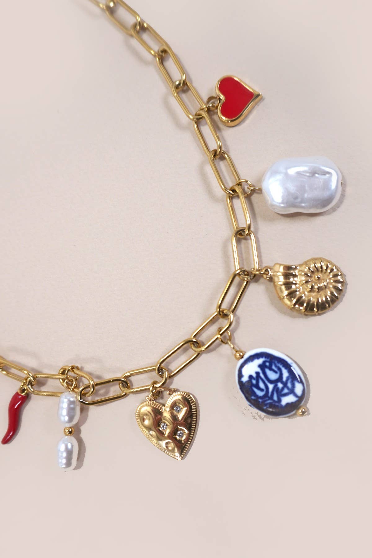 
                  
                    Bold Charms Paperclip Necklace
                  
                