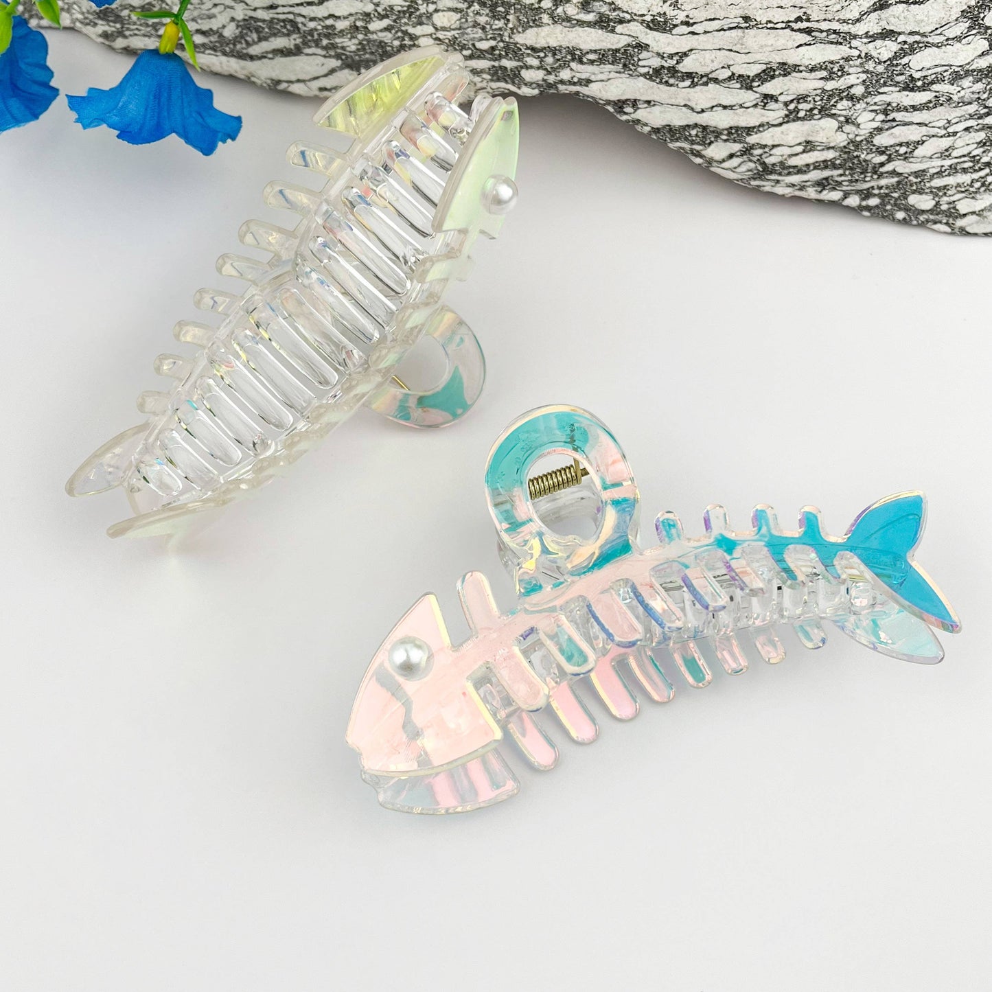 
                  
                    Iridescent Fishbone Hair Claw No. 2
                  
                