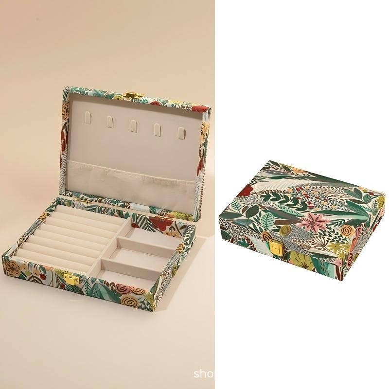 
                  
                    Floral Jewelry Vanity Travel Case
                  
                