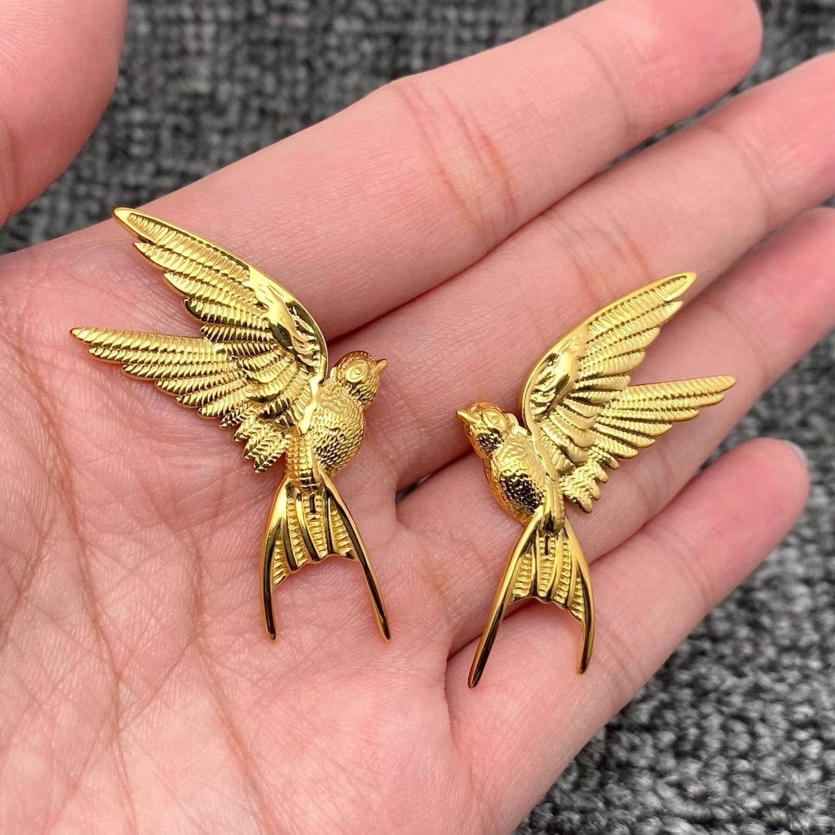 
                  
                    Flying Swallow Oversized Studs
                  
                